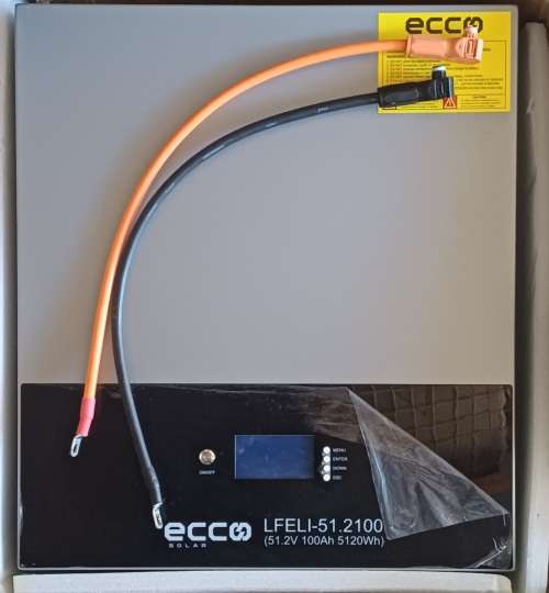 5.12kWh 51.2V ECCO Lithium Battery (Cylce Count 1 / Good Second Hand / Basically Brand-new)